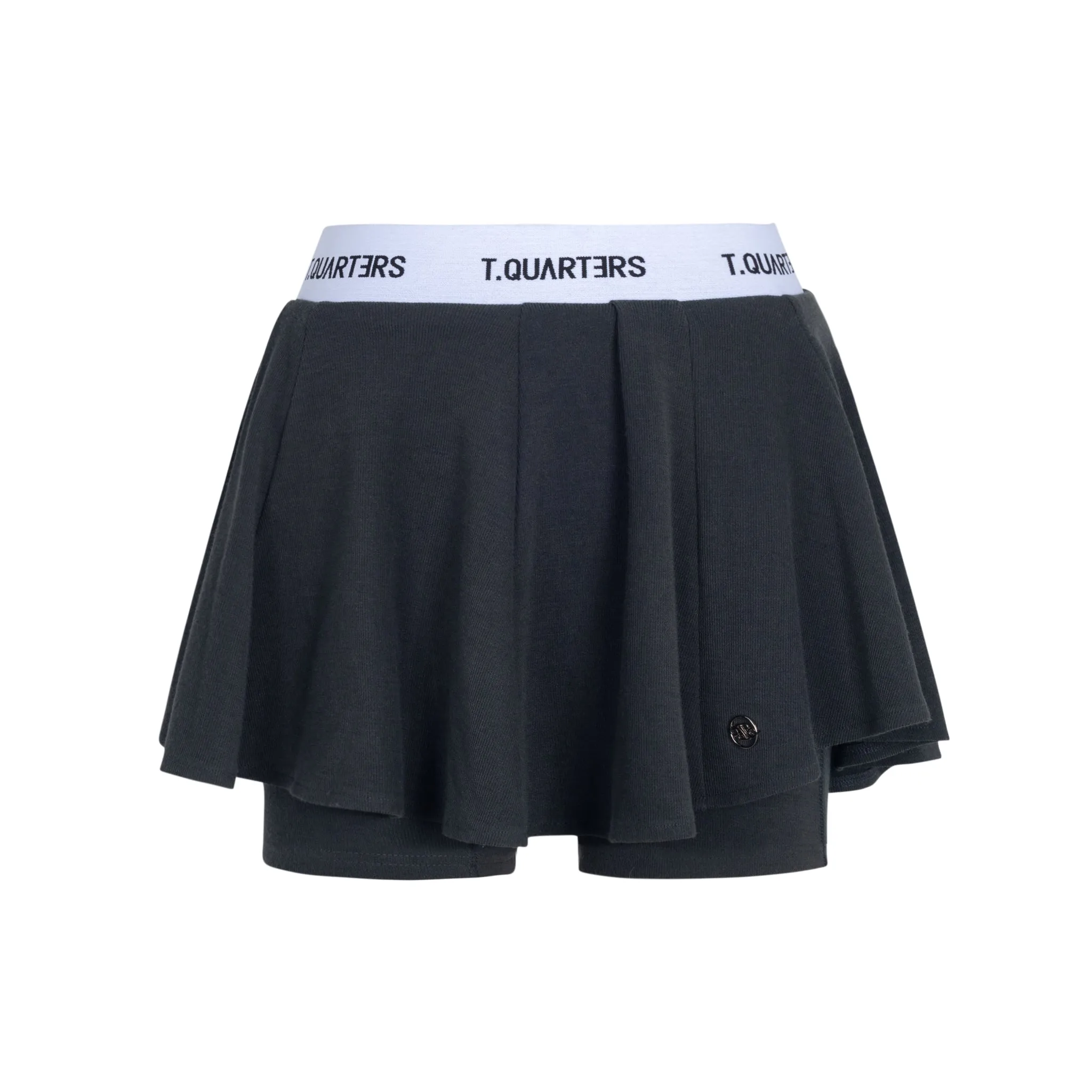 Black Ballet Style Knitted Skort