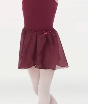 Body Wrappers Tapered Mock Wrap-Around Skirt