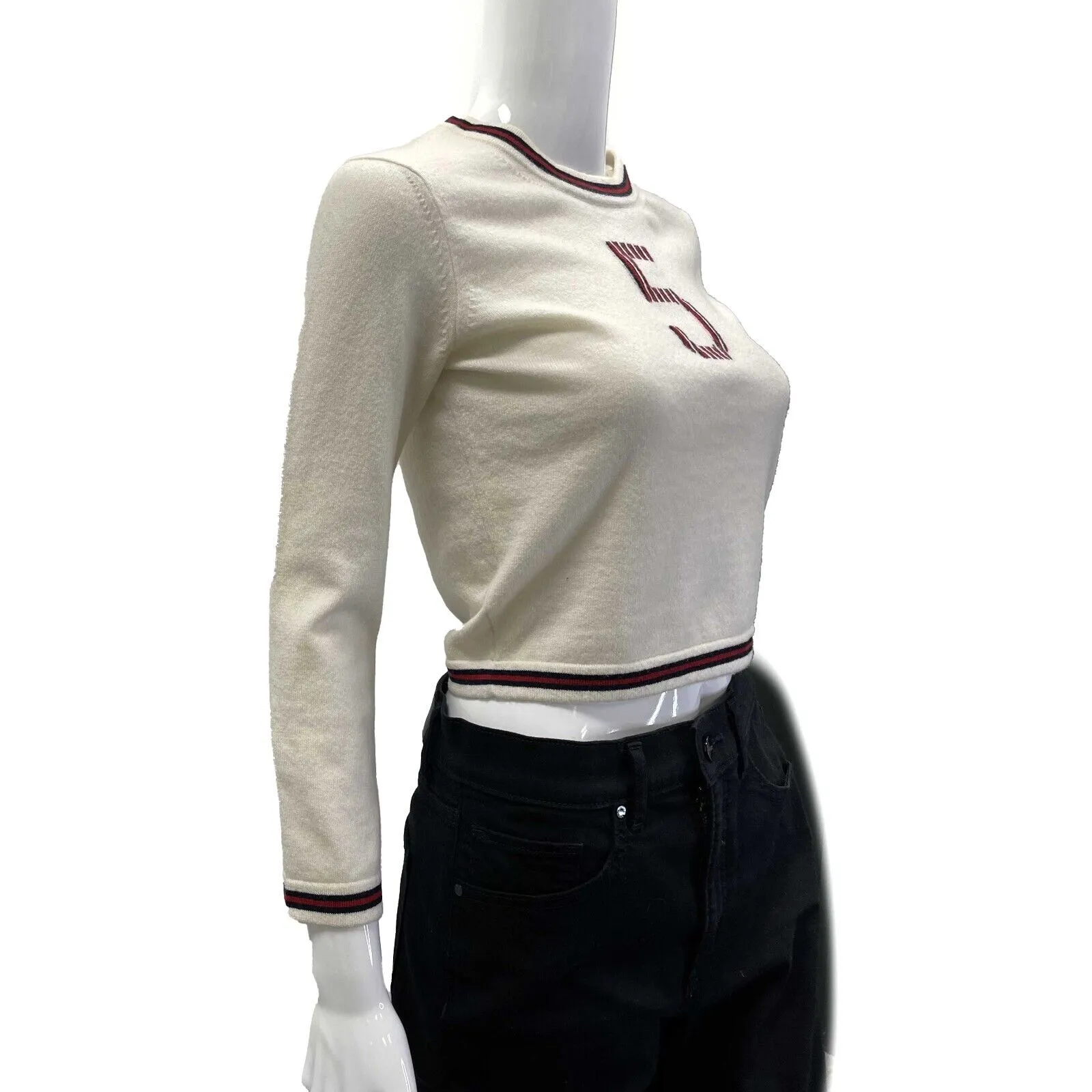 Chanel 19 No. 5 Logo Pullover Sweater